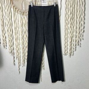 Piazza Sempione Gray Navy Houndstooth Sophia Dress Pant US4 Wool Blend